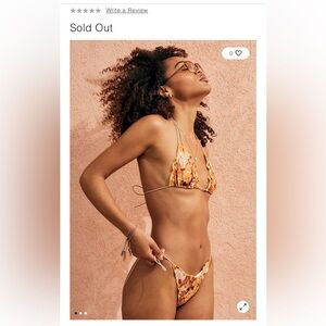 Jaded London Leaf Print Bikini Bottoms size 12 NWT